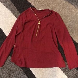 Red Mk blouse